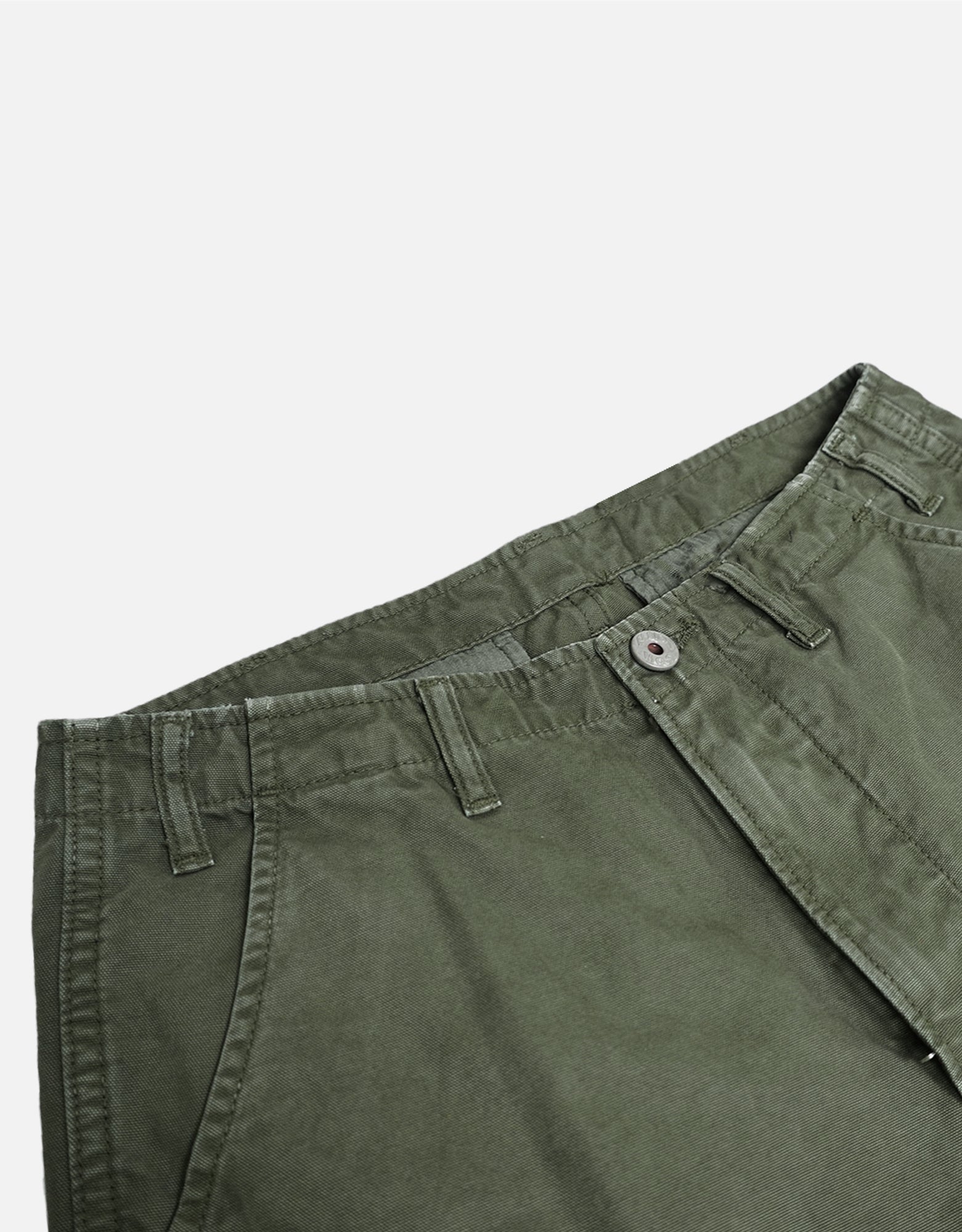 loose-fit washed  Multi-Pocket Vintage Cargo  Pantscargo pants