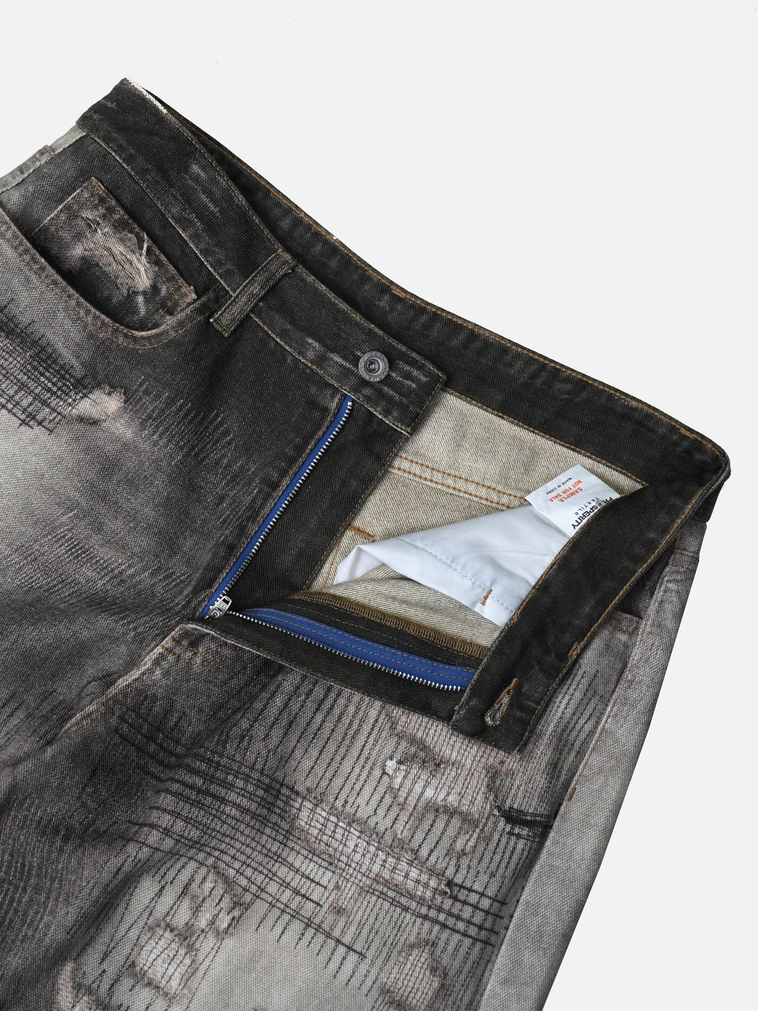 Digital Printing Wide Leg DesignerJeans camo  Baggy Jeans