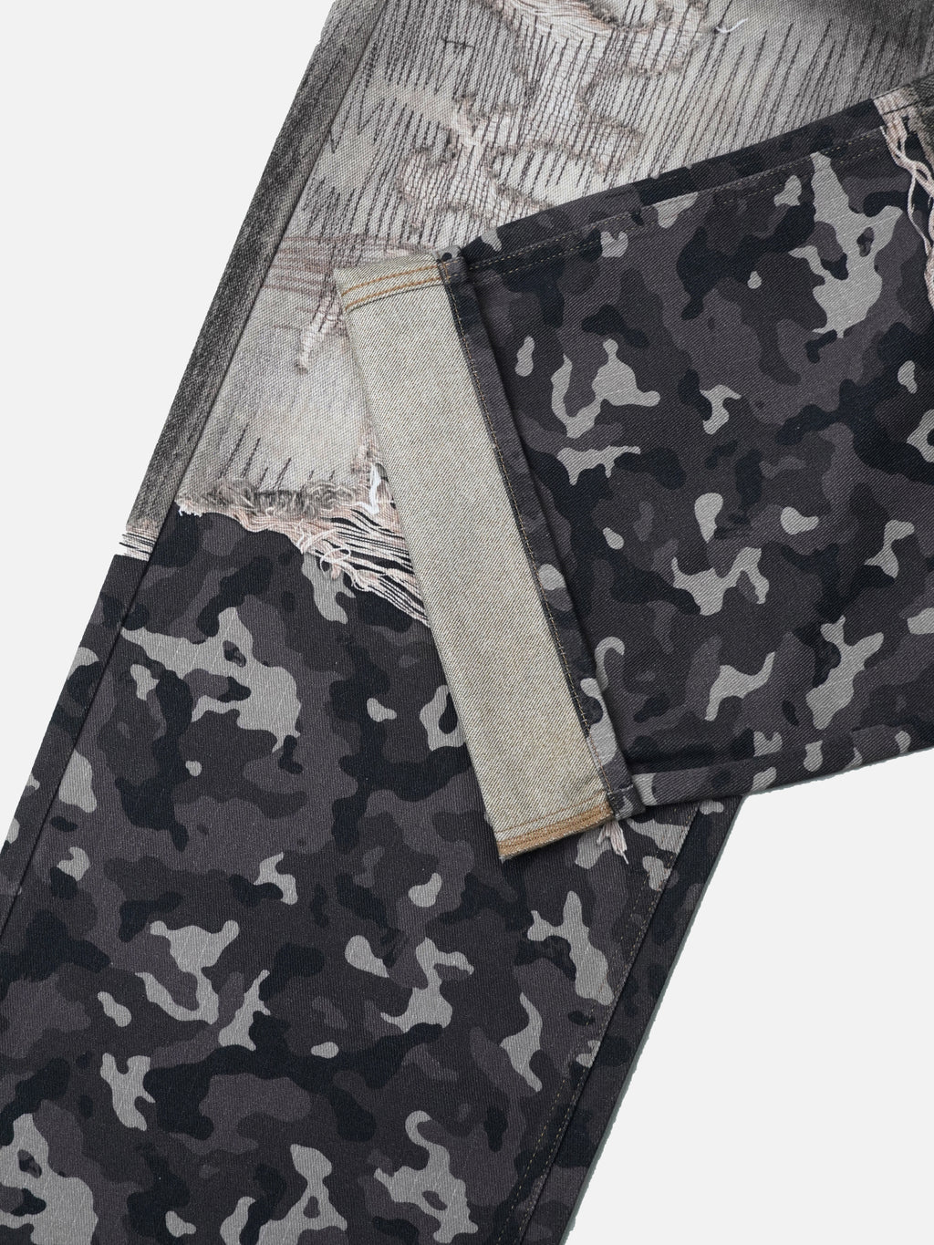 Digital Printing Wide Leg DesignerJeans camo  Baggy Jeans