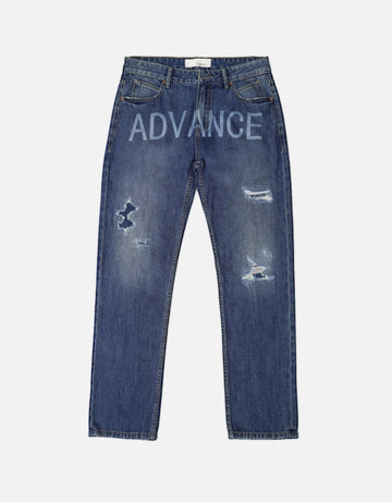 Laser Engraving Printing Denim Jeans