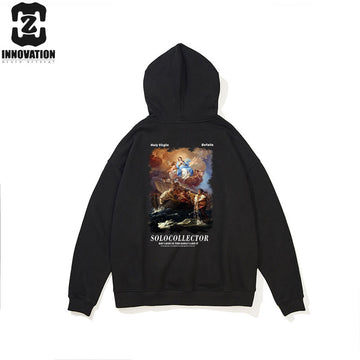 370G Terry Digital Print Loose Cotton Hoodie