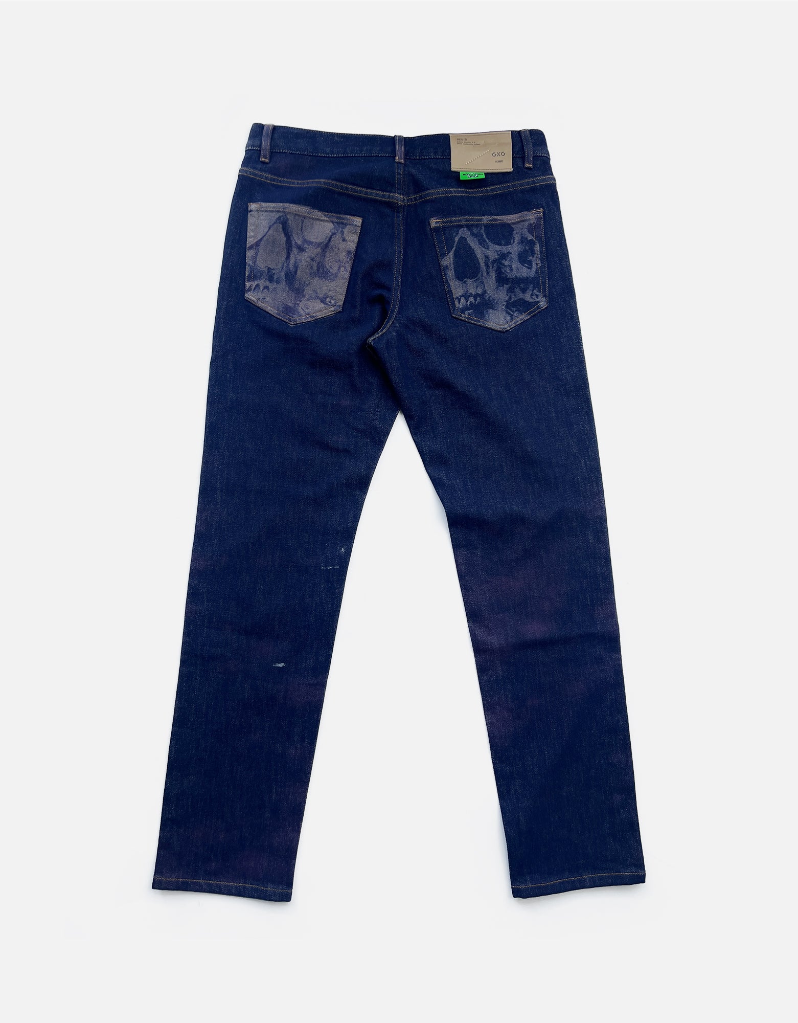 dark blue Halloween denim jeans