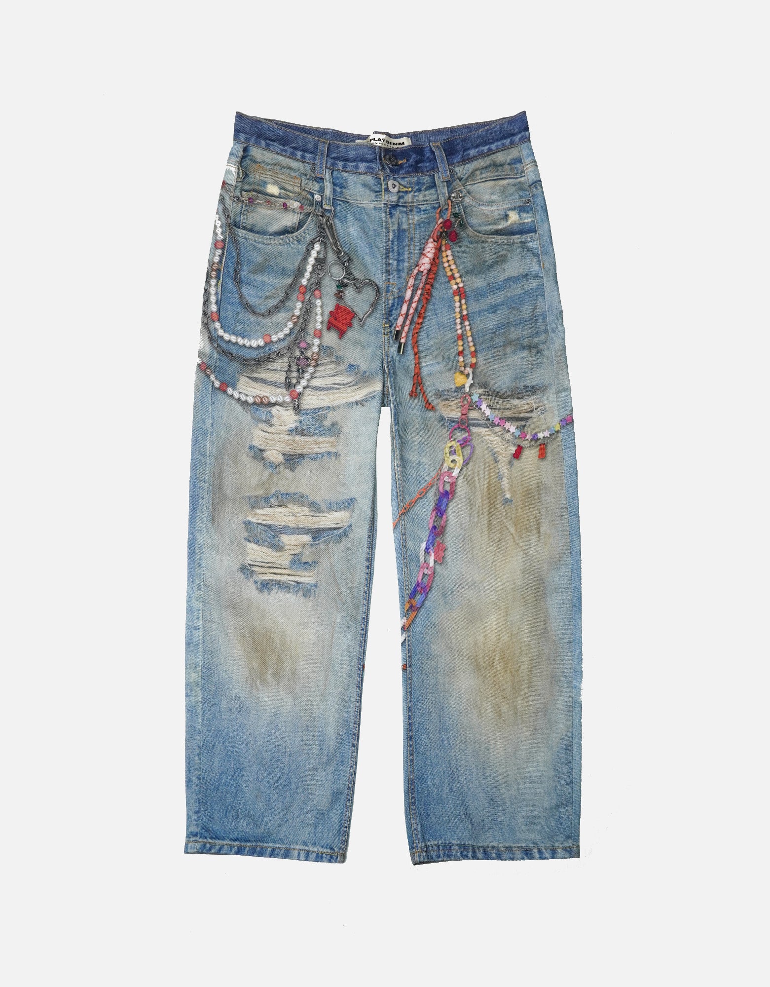 Rope Chain Baggy Jeans