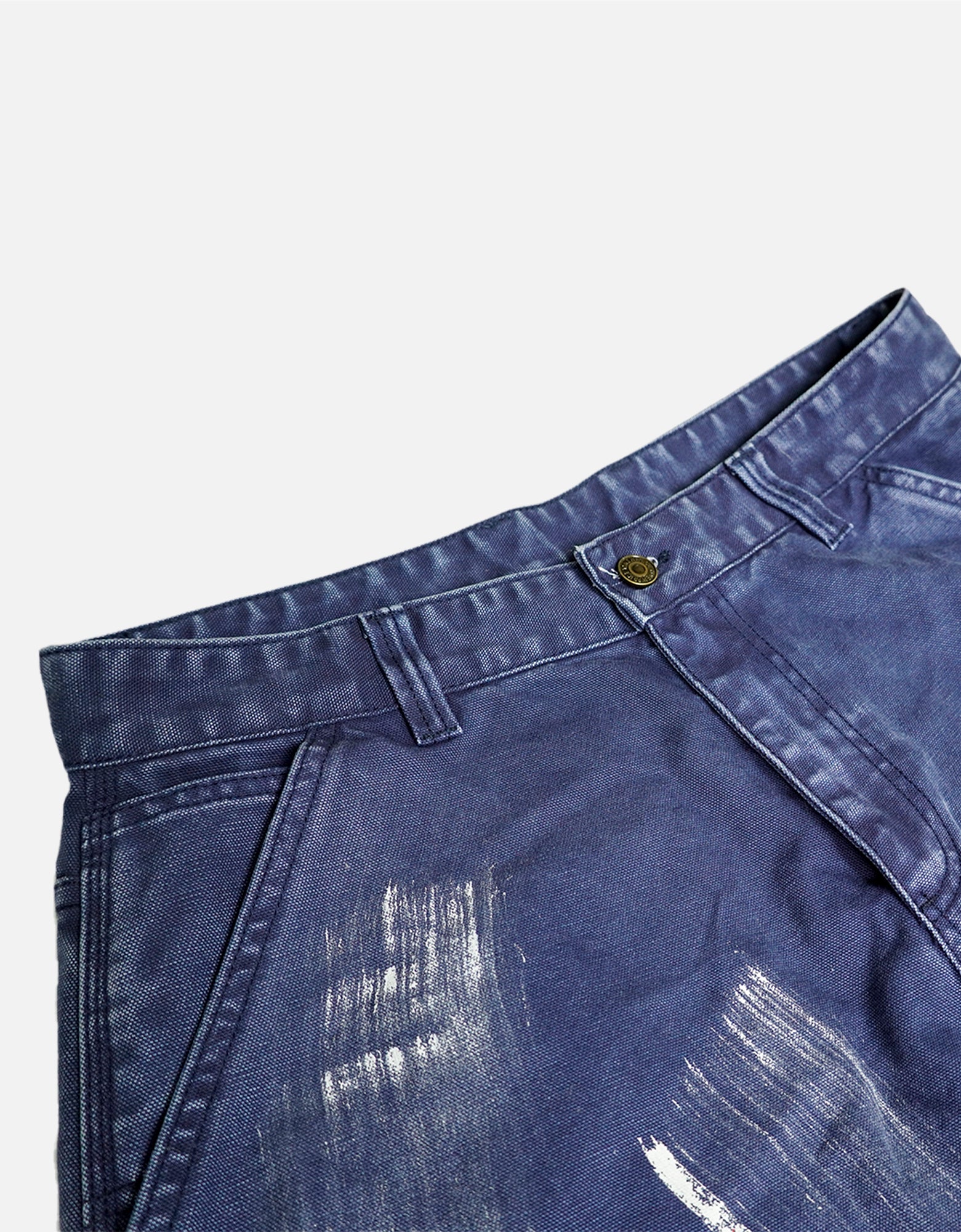 loose-fit washed ink splashing cargo pants