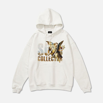 370G Terry Art Print Loose Cotton Trendy Hoodie