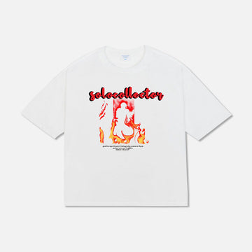 240G High Street Trend Printed Loose Half Sleeve Unisex t-shirt