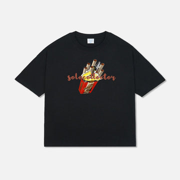 240G Short sleeved Cotton Trendy Printed Loose Unisex T-shirt