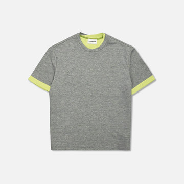 Contrast inner collar Short Sleeve T-Shirt