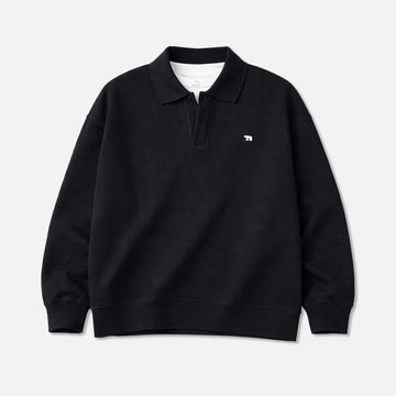 Relaxed Fit Heavyweight Polo Sweatshirt