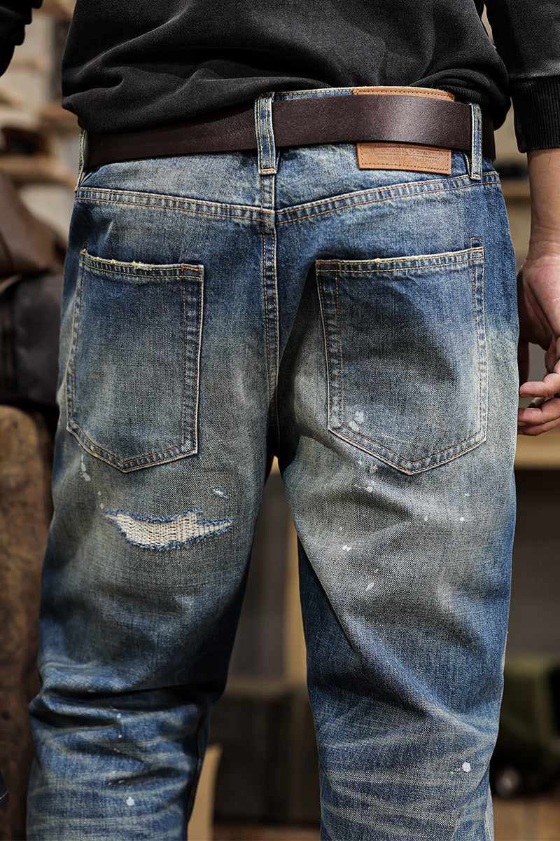 retro-style men's jeans
