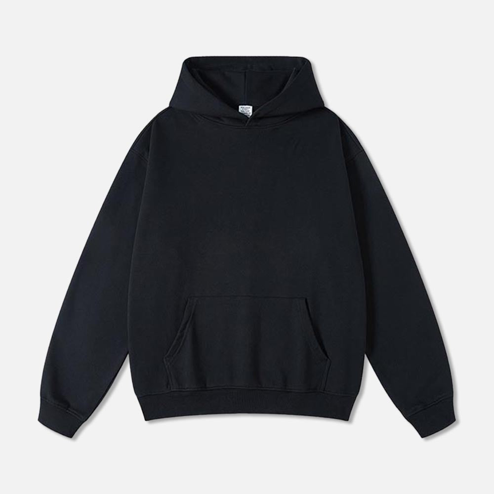 445G Terry Cotton Solid Color Hoodie