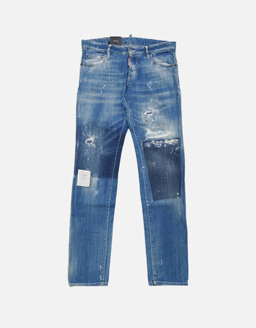 Retro Industrial Edge denim jeans