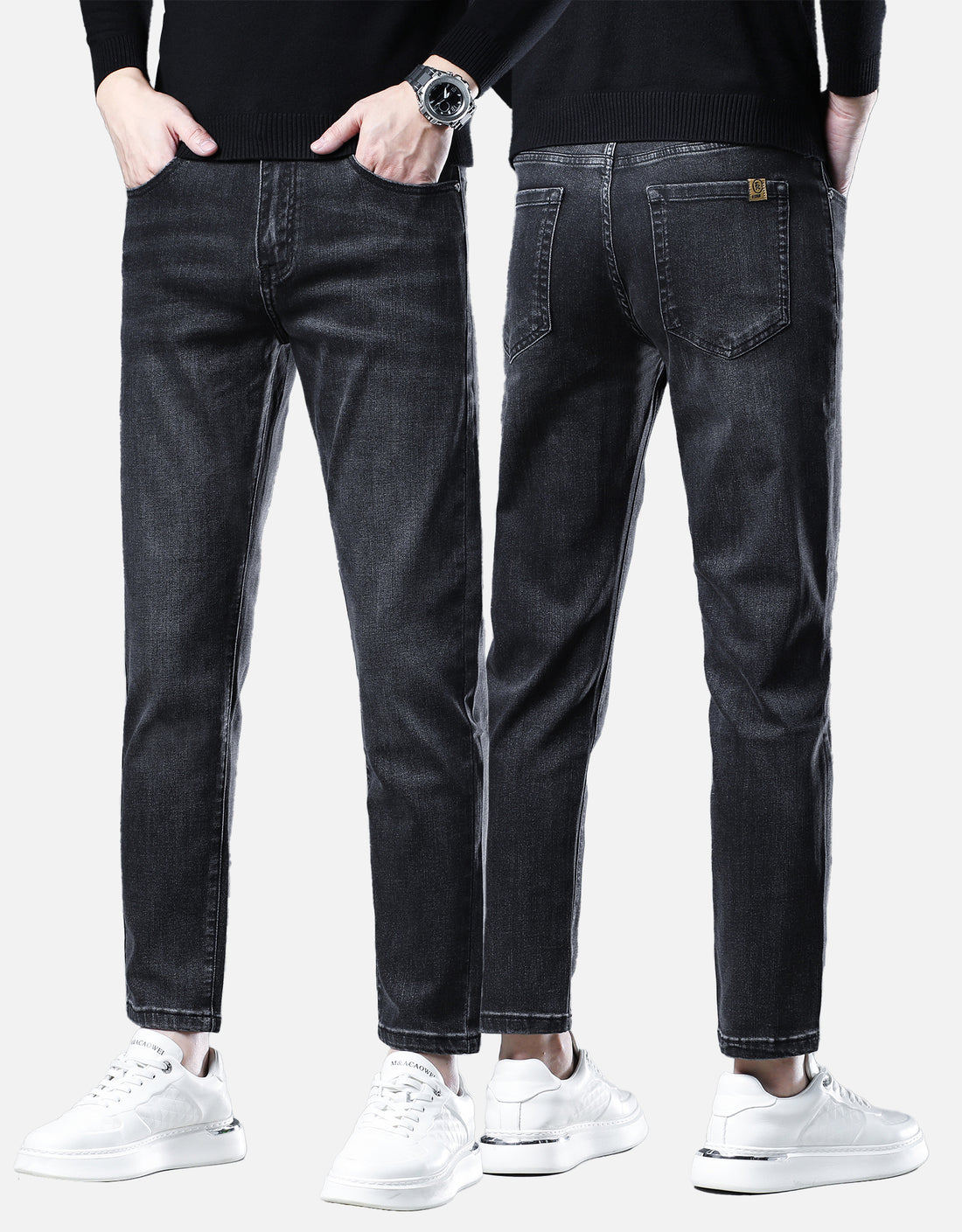 Slim-fit casual jeans