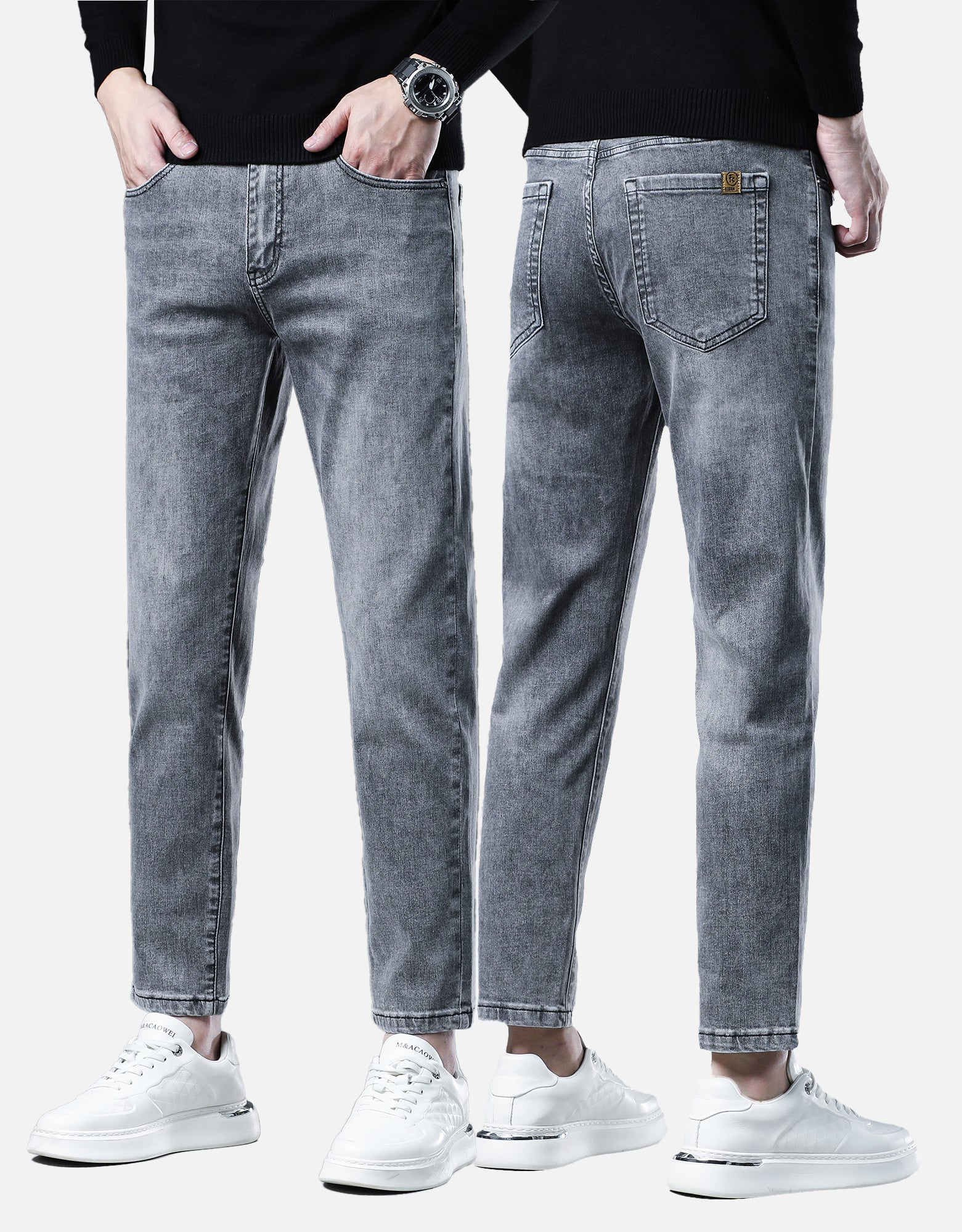 Slim-fit casual jeans