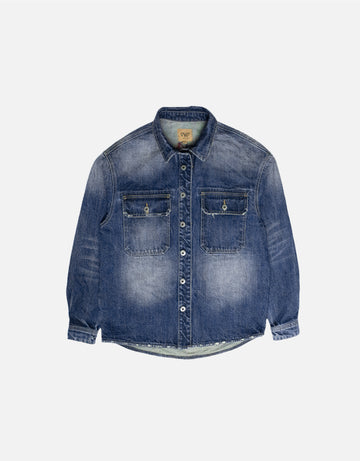 Denim trucker jacket