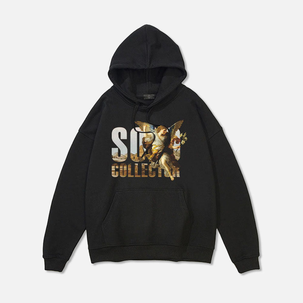 370G Terry Art Print Loose Cotton Trendy Hoodie