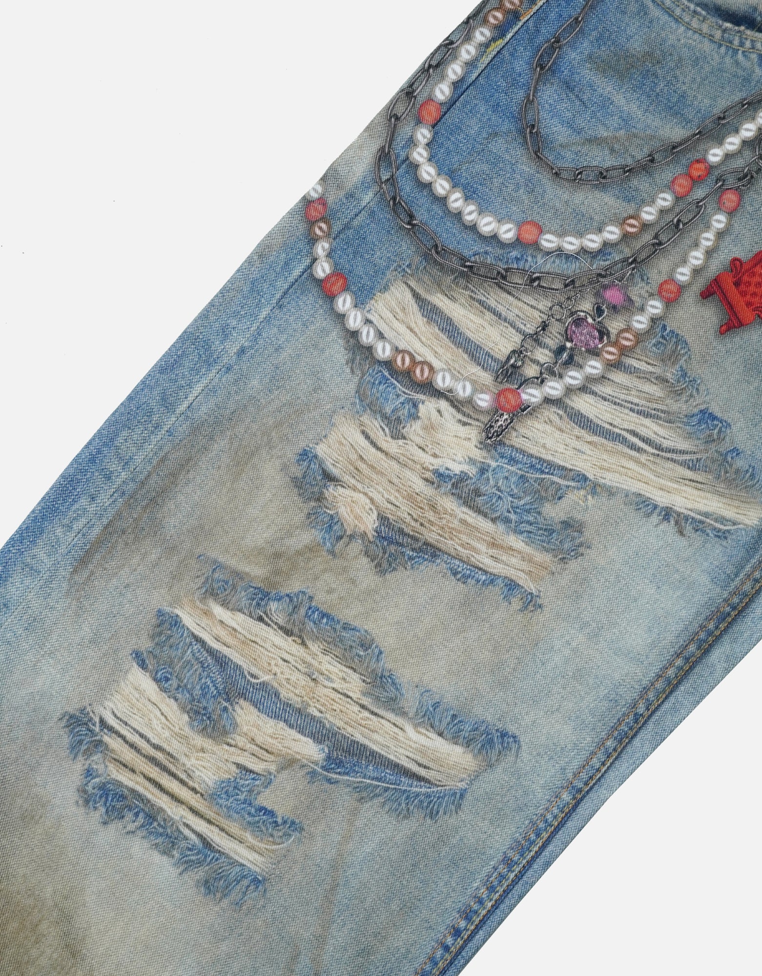 Rope Chain Baggy Jeans