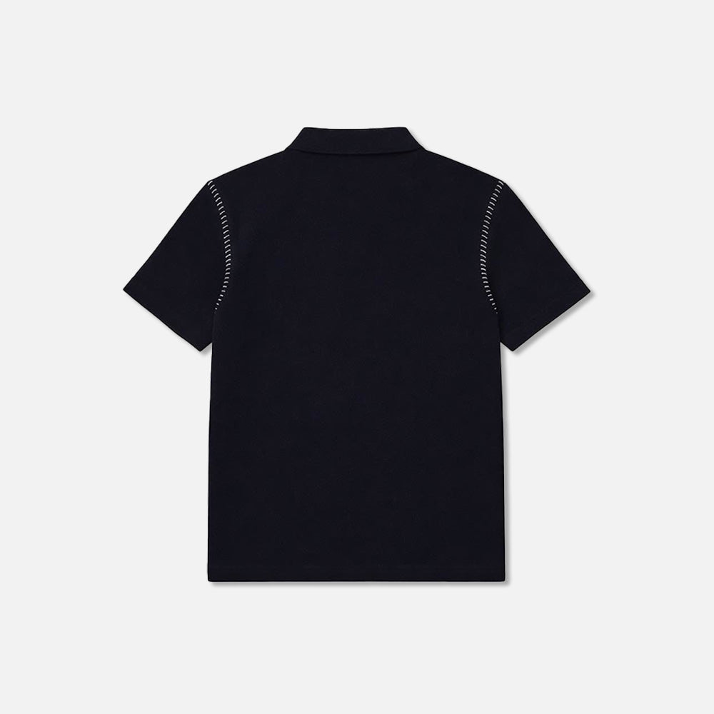 Decorative stitch Men's Jersey polo shirt