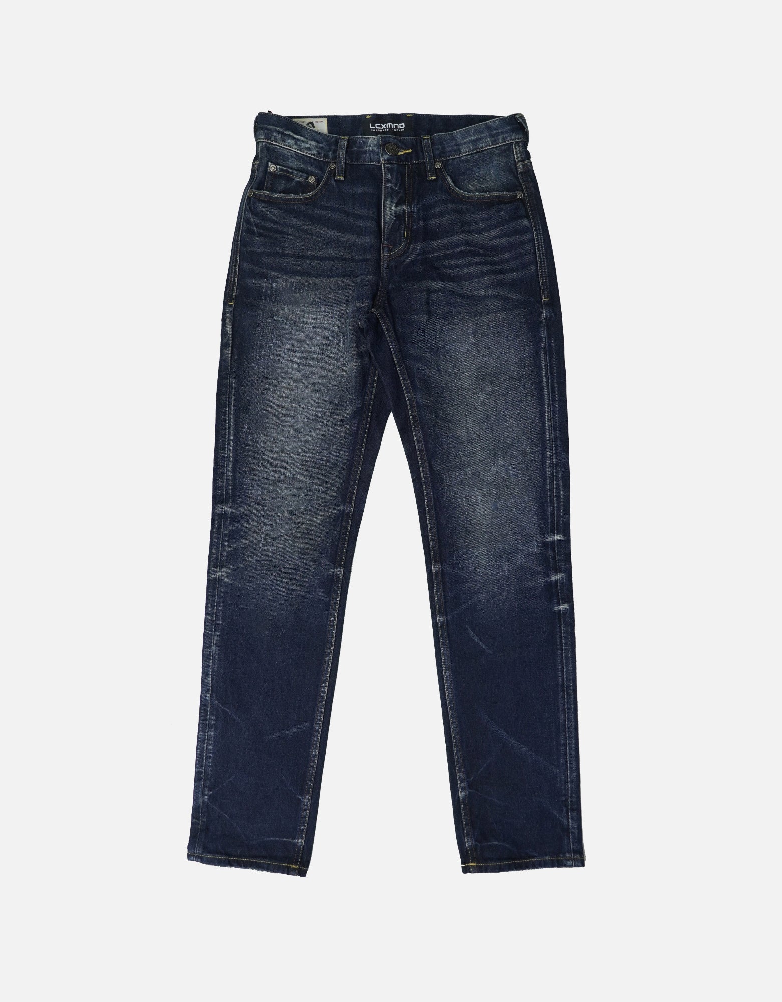 blue denim vintage washed distressed jeans