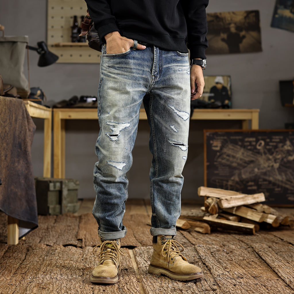 Mid-Blue Vintage Taper jeans