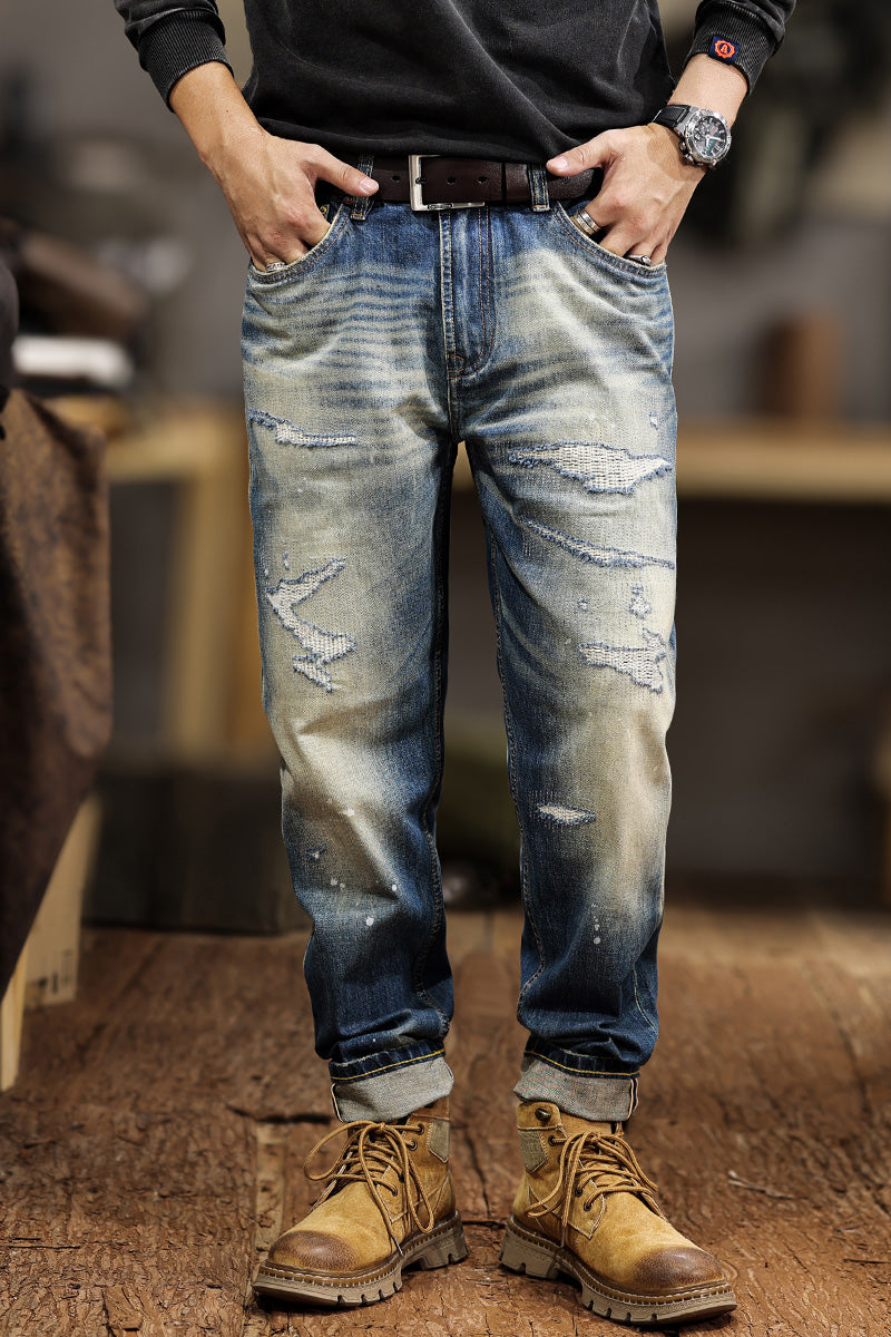 retro-style men's jeans