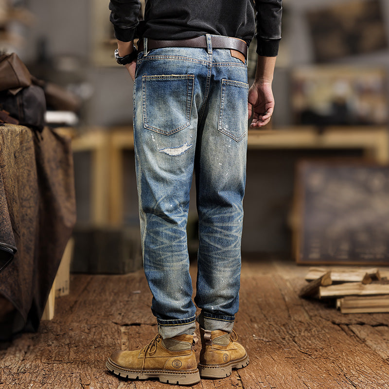retro-style men's jeans