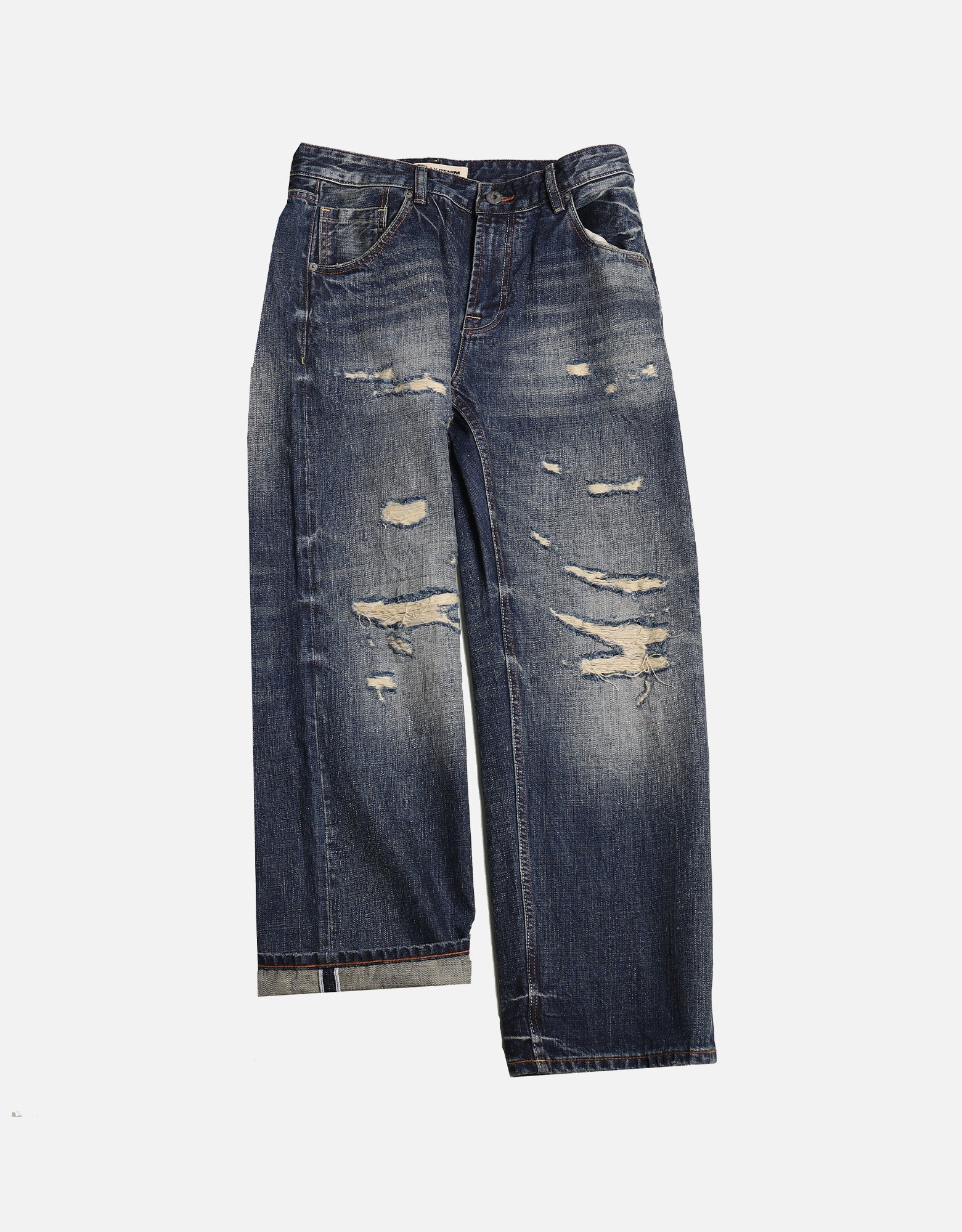 Hand-Rubbed Selvedge denim jeans