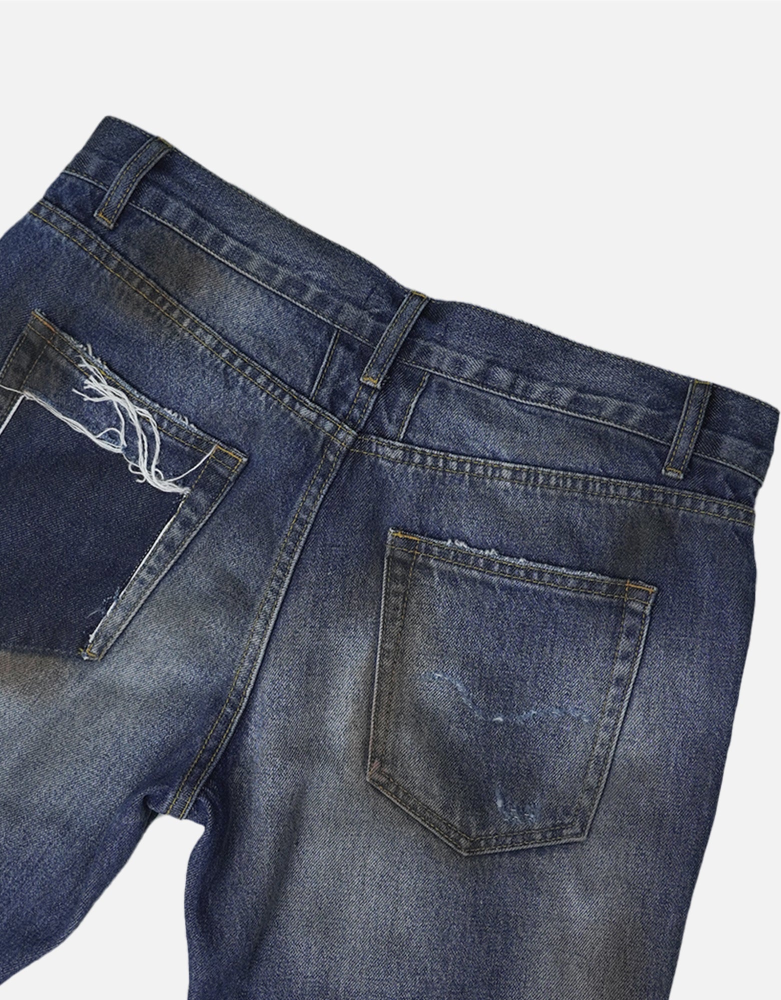 blue hue  distressed denim jeans