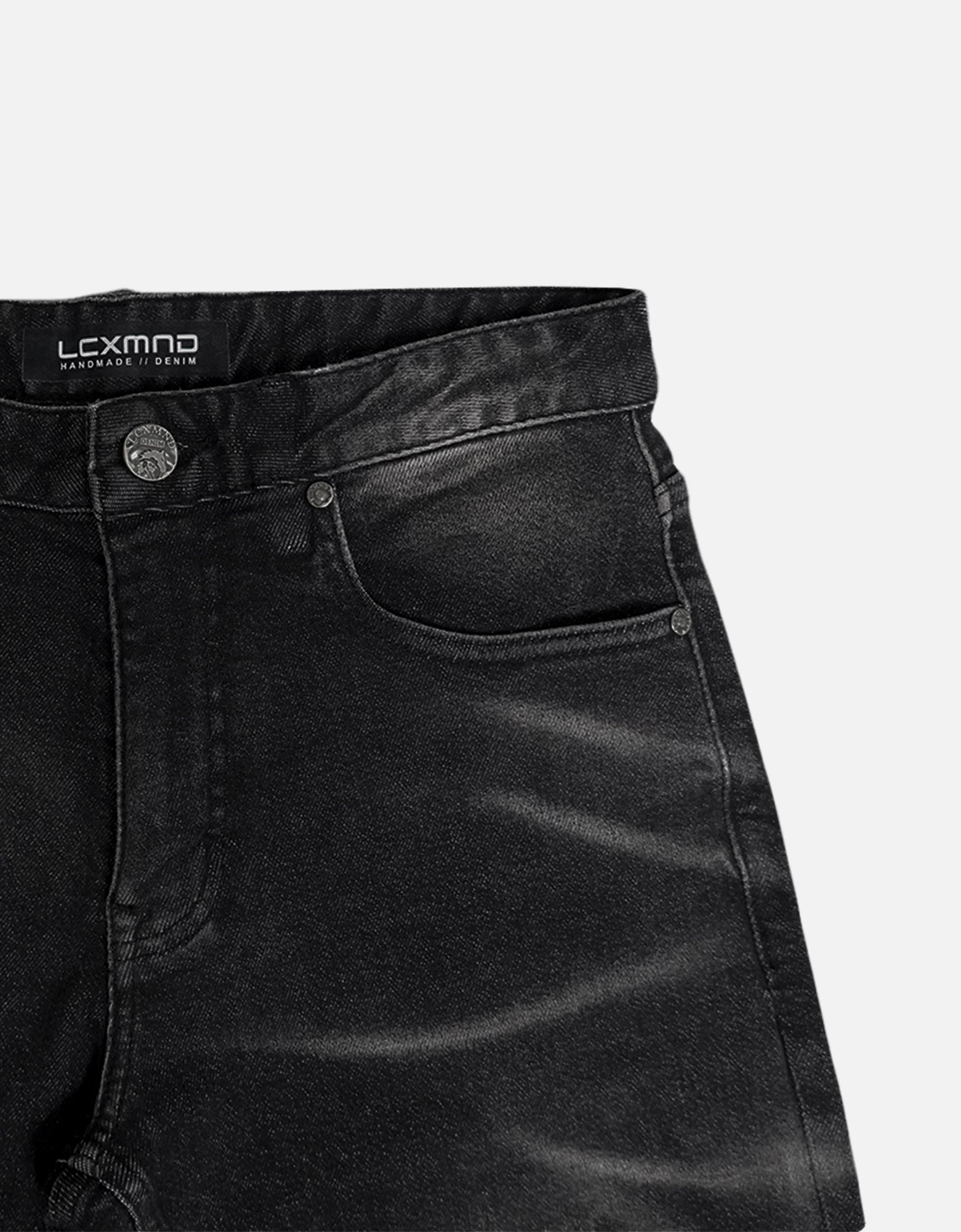 Classic five pocket washed slim denim jeans