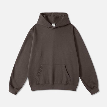 445G Terry Cotton Solid Color Hoodie