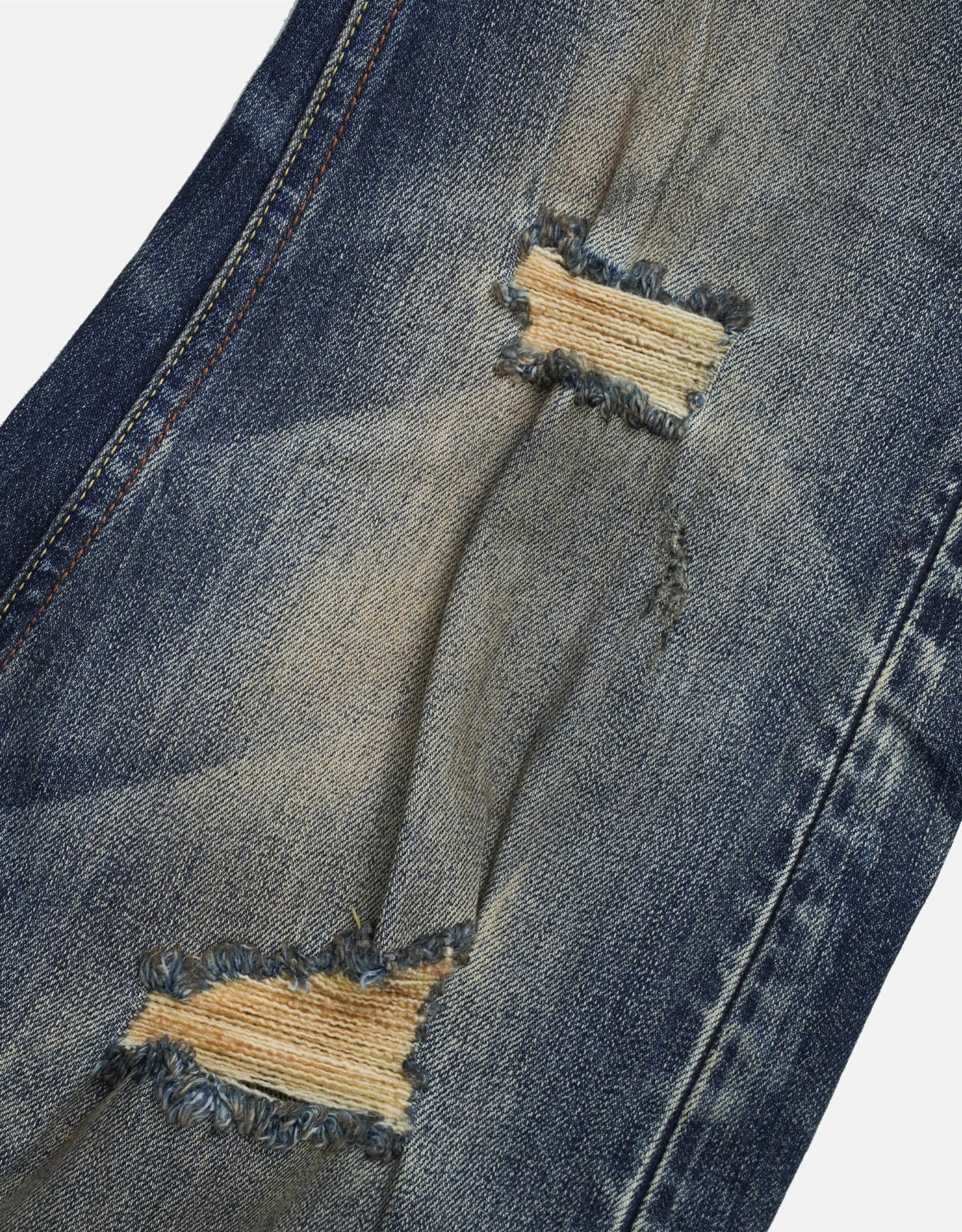 distressed  ripped jeans