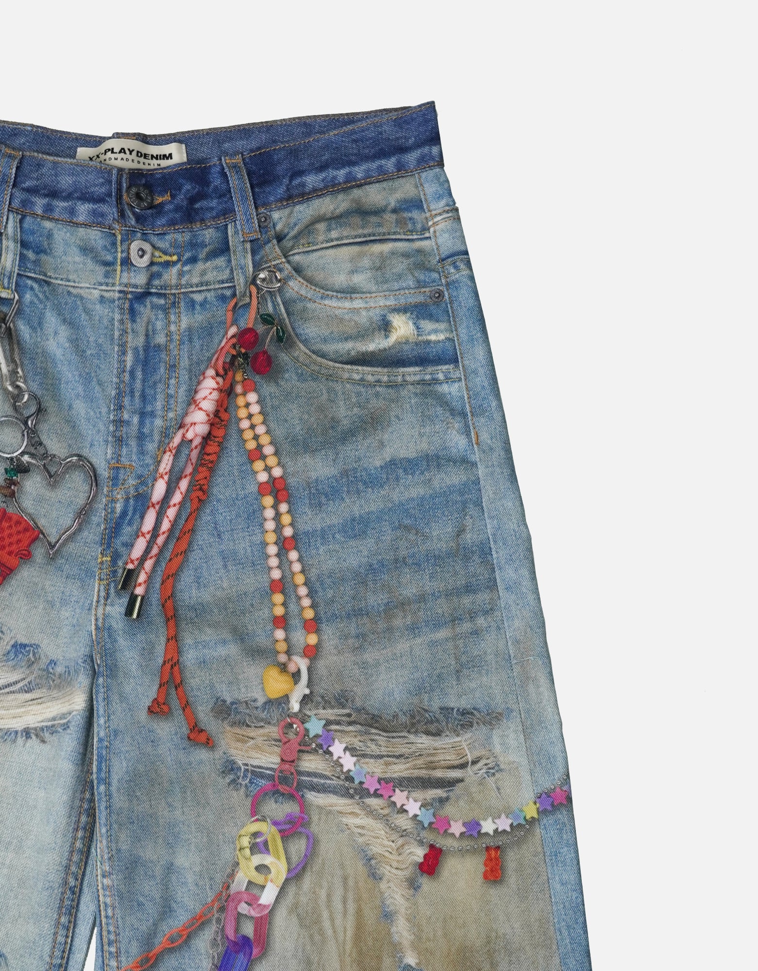 Rope Chain Baggy Jeans