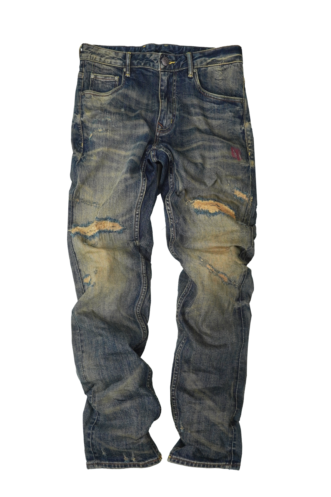 salvage Denim Patchwork Washed Jeans