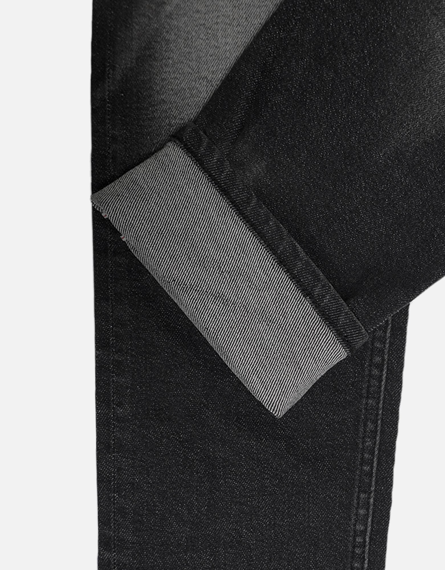 Classic five pocket washed slim denim jeans