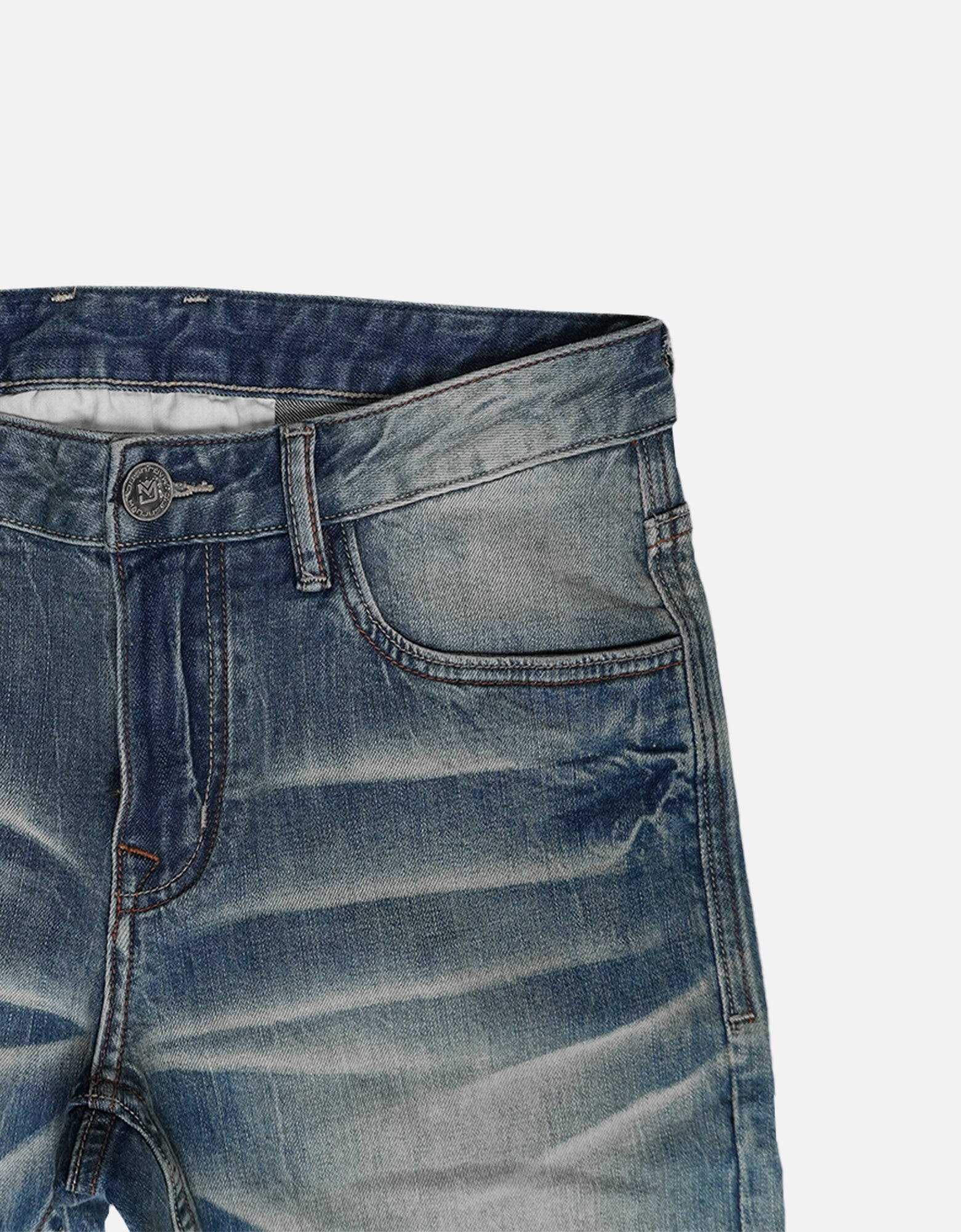 Washed-Blue  denim jeans