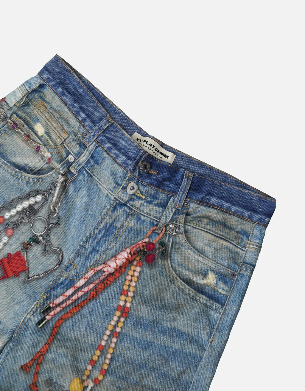 Rope Chain Baggy Jeans