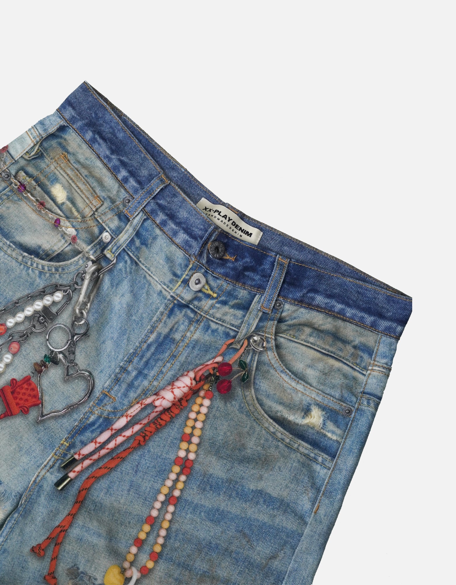 Rope Chain Baggy Jeans