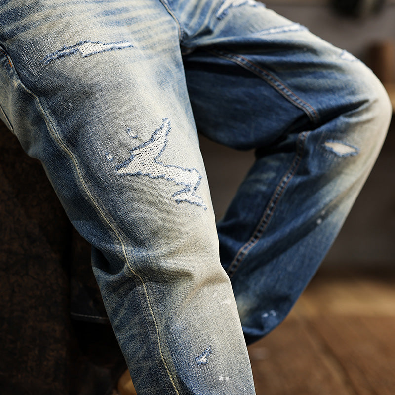 retro-style men's jeans