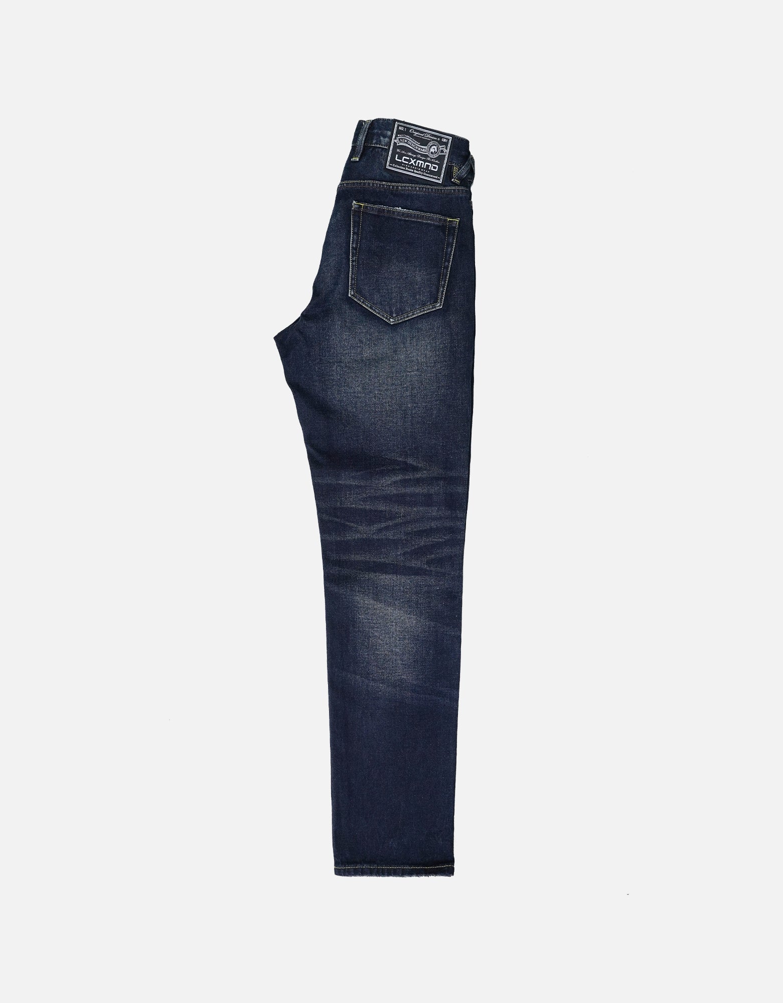 blue denim vintage washed distressed jeans