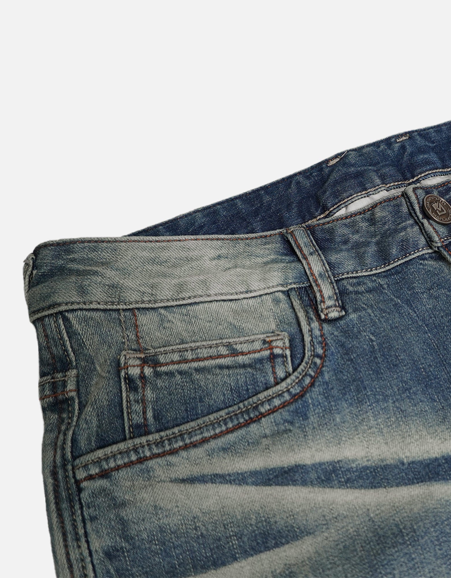 Washed-Blue  denim jeans