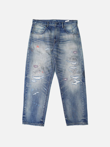 vibrant blue wash jeans