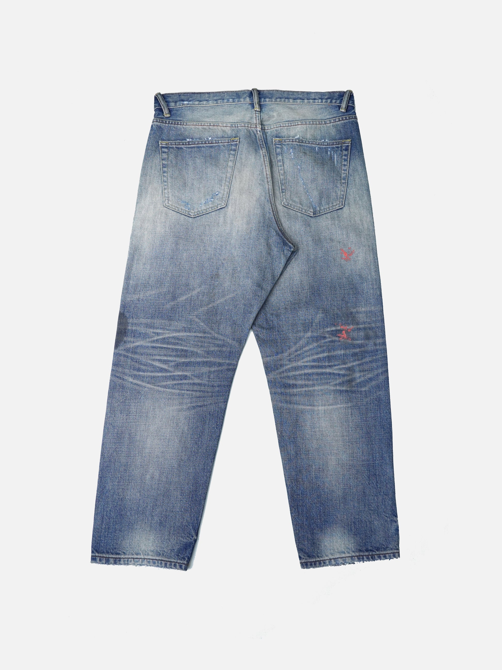 vibrant blue wash jeans