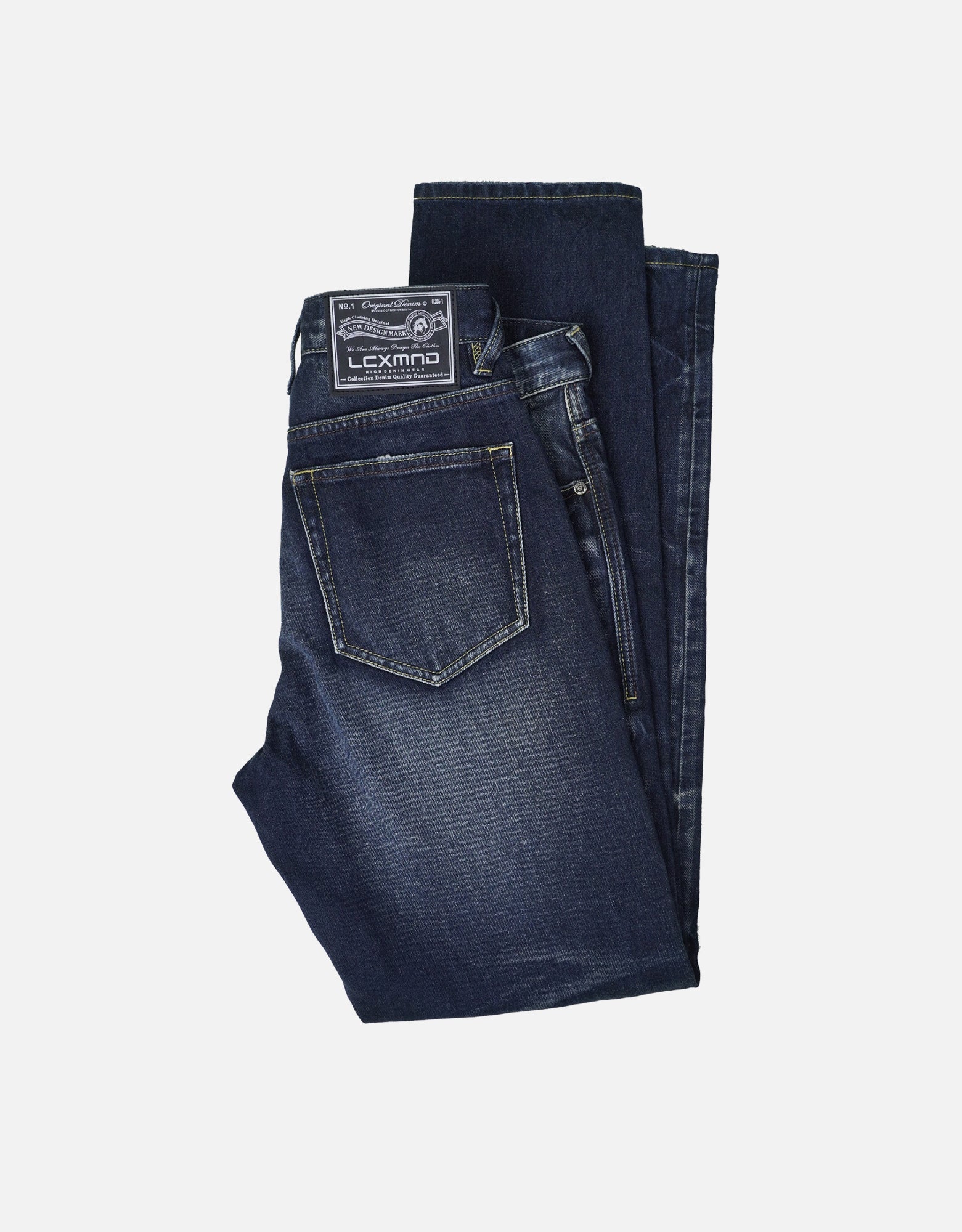 blue denim vintage washed distressed jeans