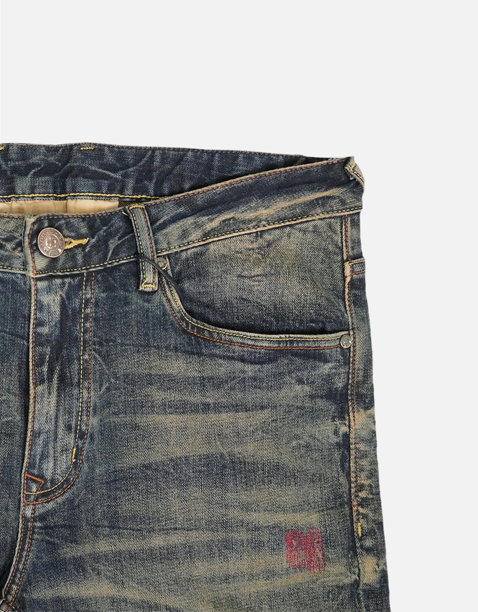 salvage Denim Patchwork Washed Jeans