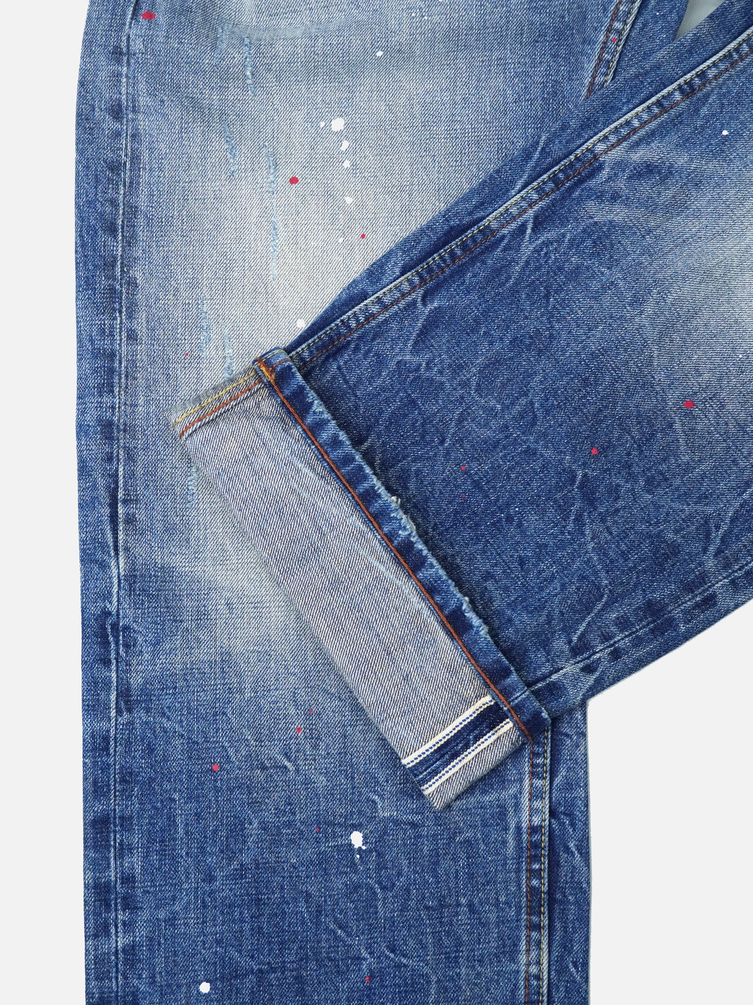 Washed  Low-Waist Loose Straight Wide-Leg Jeans