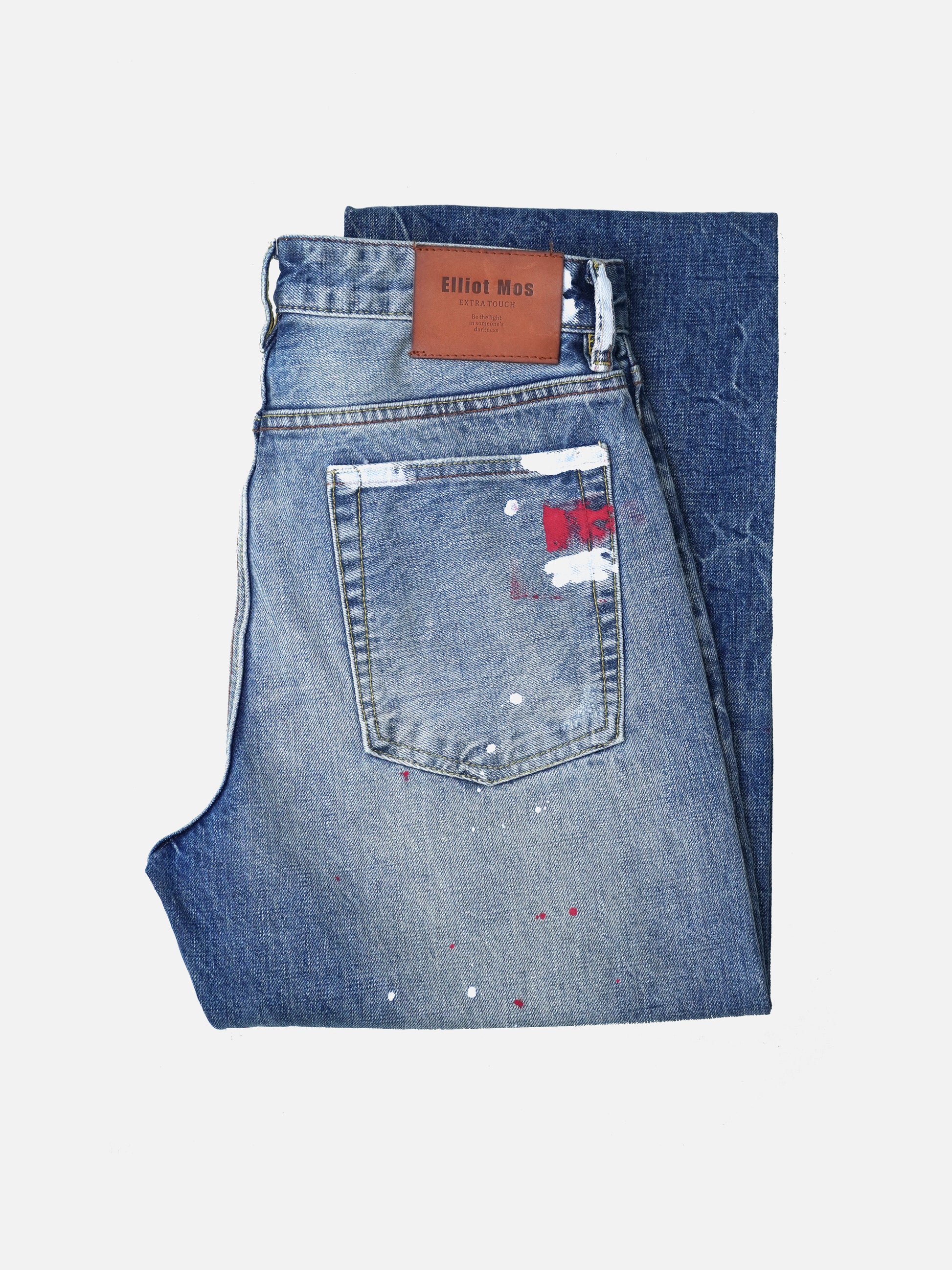 Washed  Low-Waist Loose Straight Wide-Leg Jeans