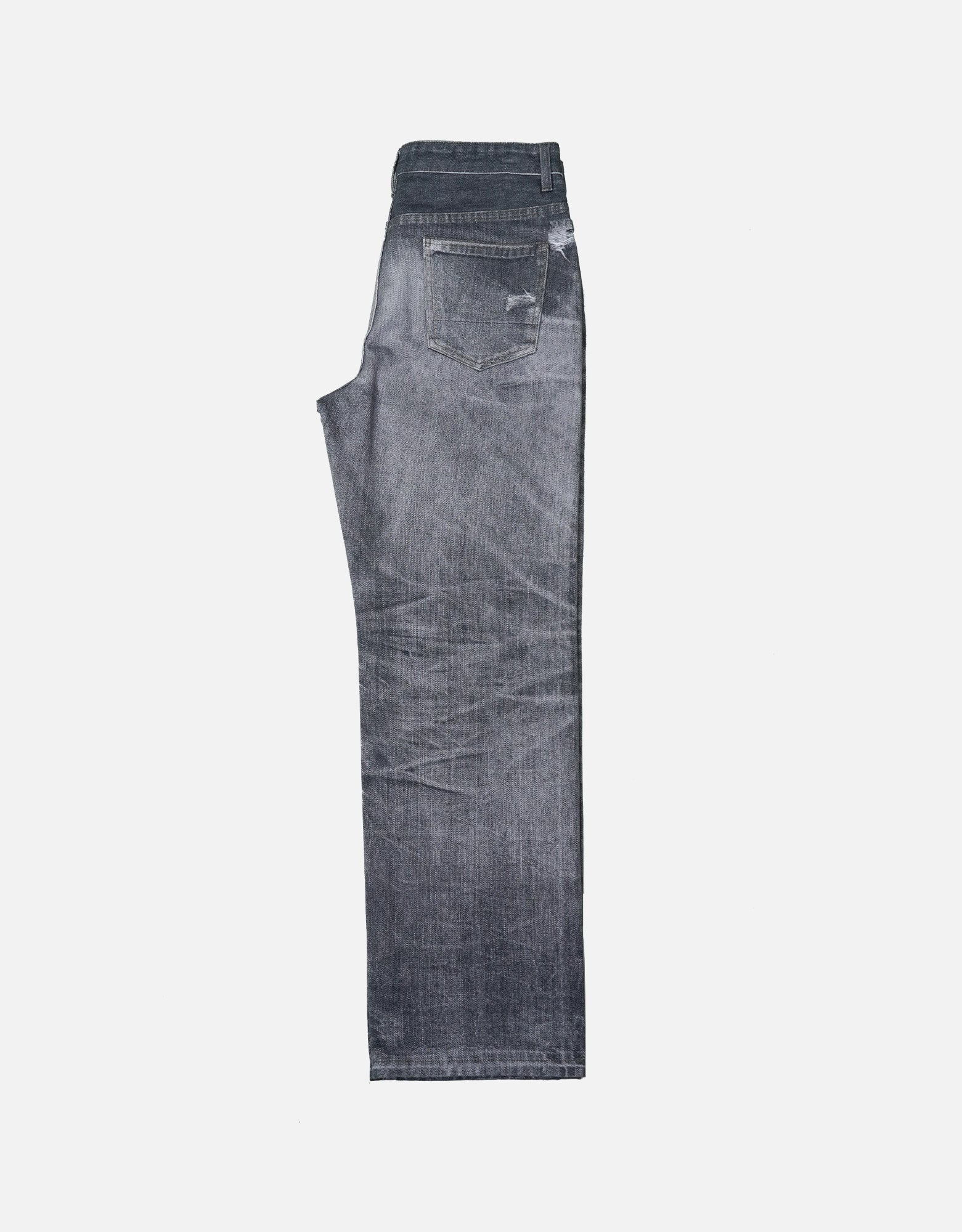 3D Printed Distressed  Men's Jeans