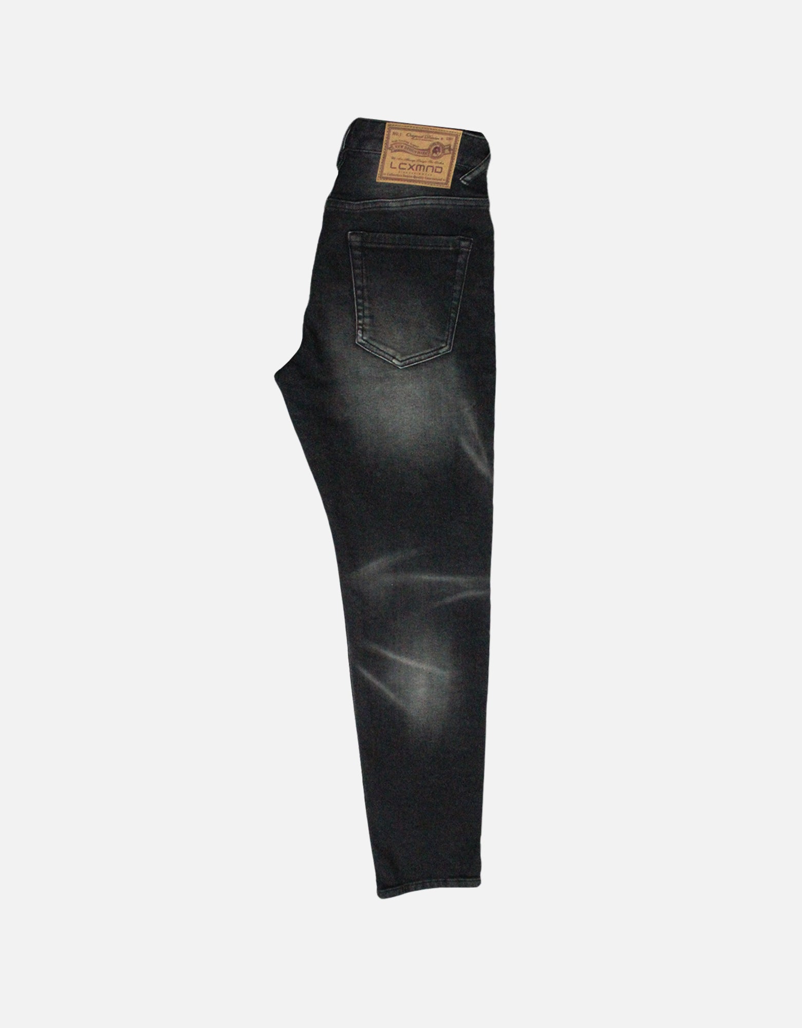 Classic five pocket washed slim denim jeans