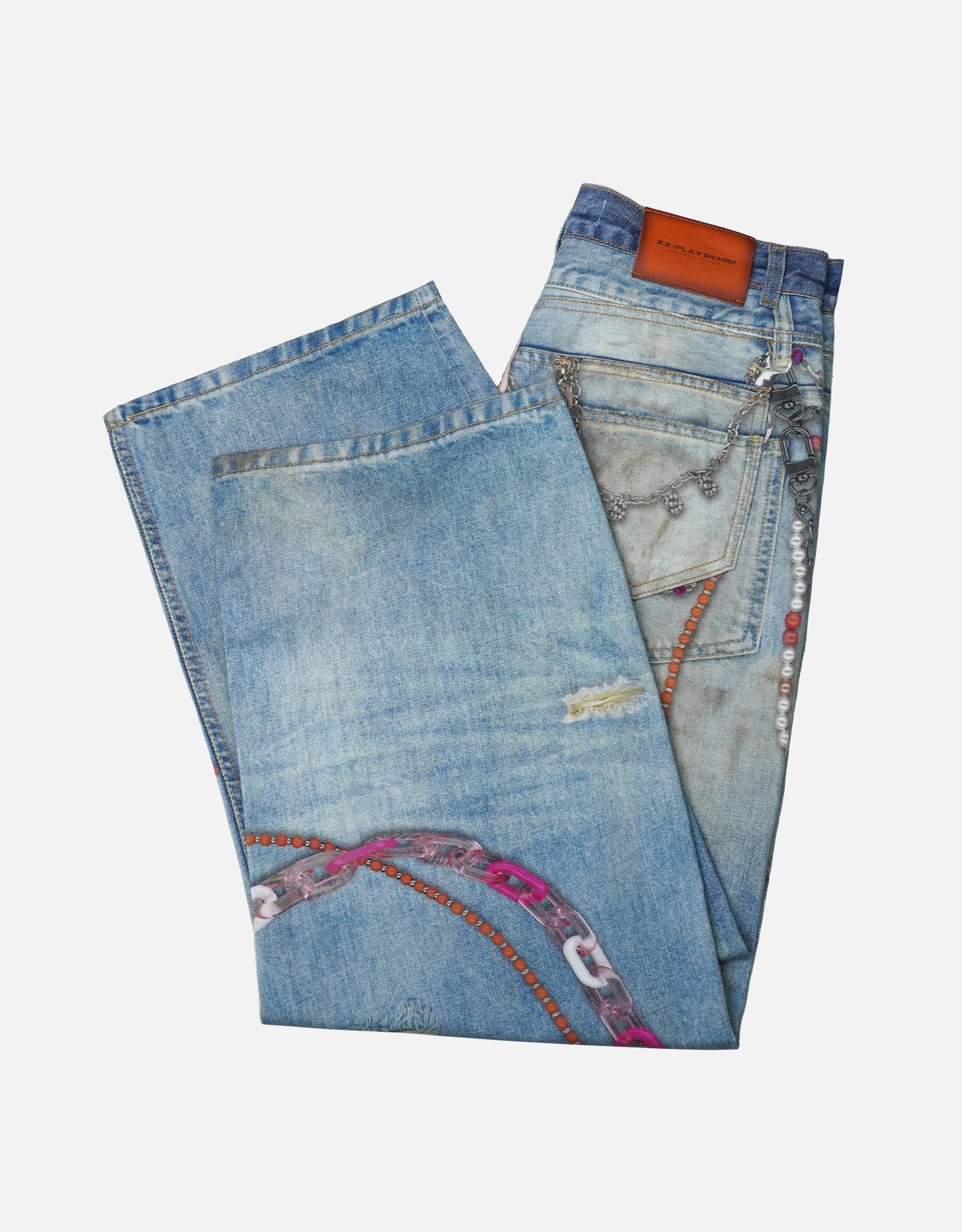 Rope Chain Baggy Jeans