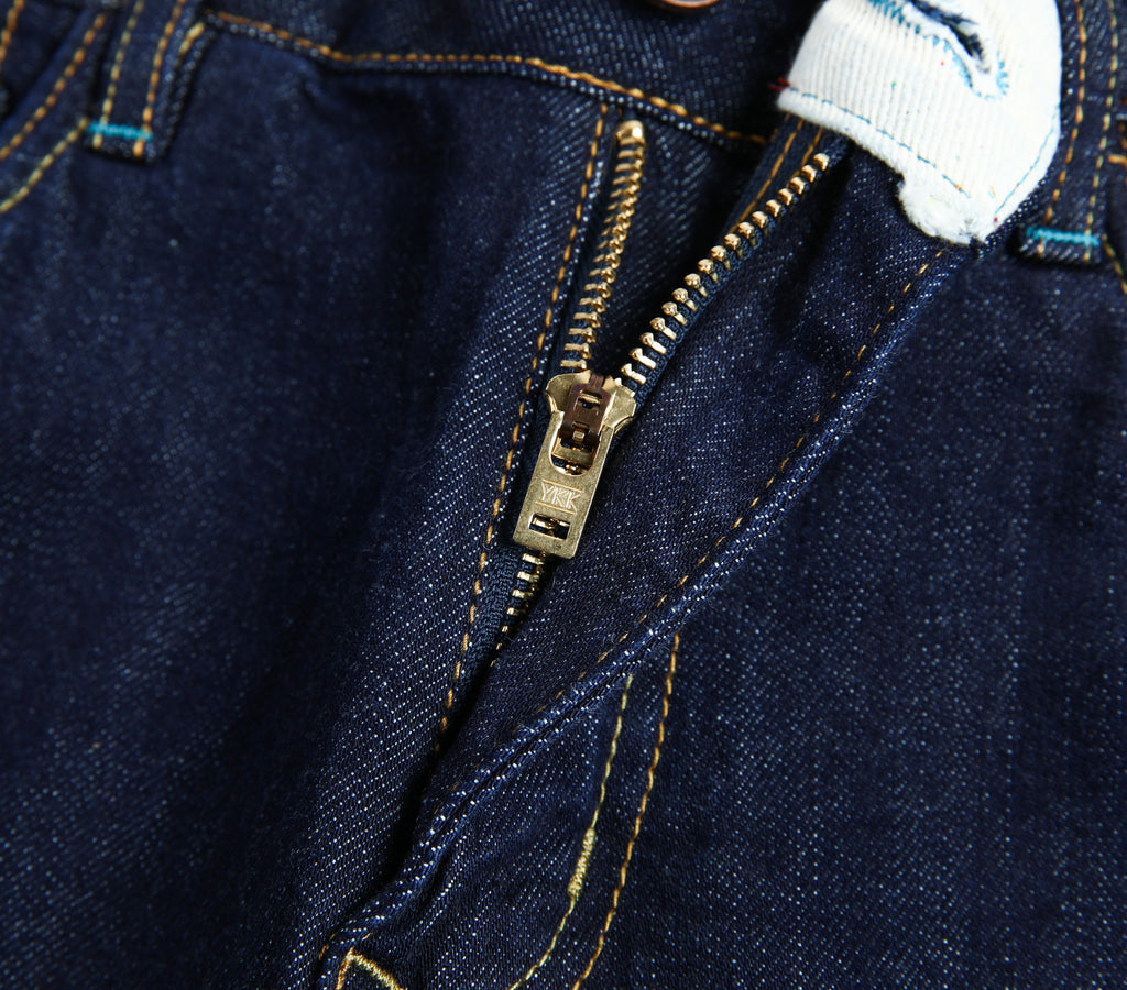 Classic 5 Pocket Mid - Rise Straight Leg Jeans
